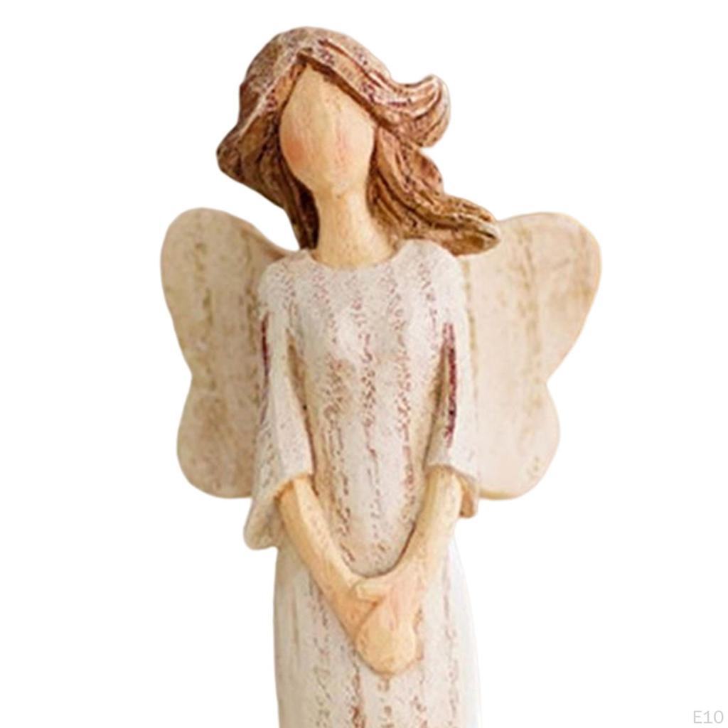 Engel Figur Hand bemalt Ornament dekorative Cherub Figuren für Schrank Tischplatte Bücherregal