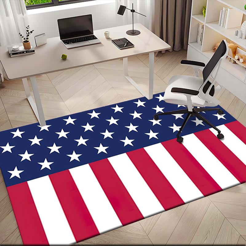1pc American flag Carpet Rug for Living Room Bedroom Home Sofa Decoration,Kids play Non-slip Floor Mat