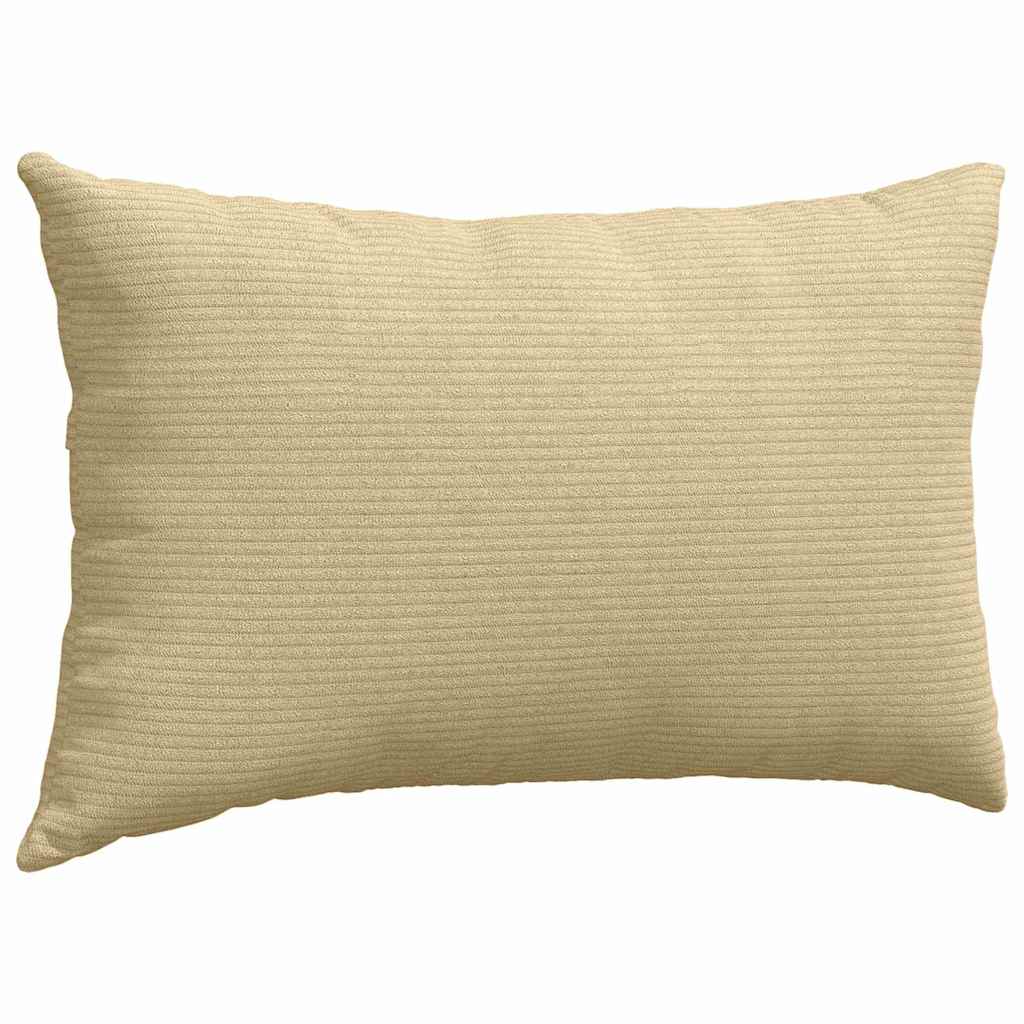 Sofa Cushions 2 Pieces Grey Green 50 X 30 Cm Cord Fabric