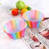 Greaseproof Rainbow Muffin Wrappers Paper Nonstick Cake Molds  Birthday Wedding Party
