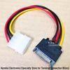 SATA 15-Pin To 4-Pin IDE Power Adapter Cable