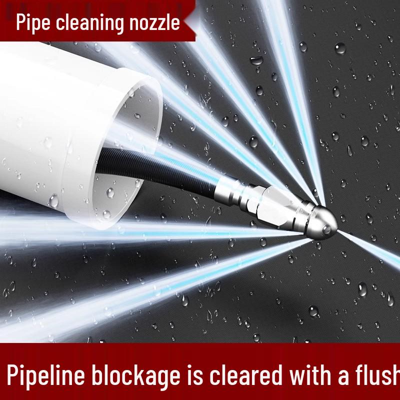 Нержавеющая сталь, Высоконапорная насадка для прочистки канализации, 1/4 Быстросъемное соединение