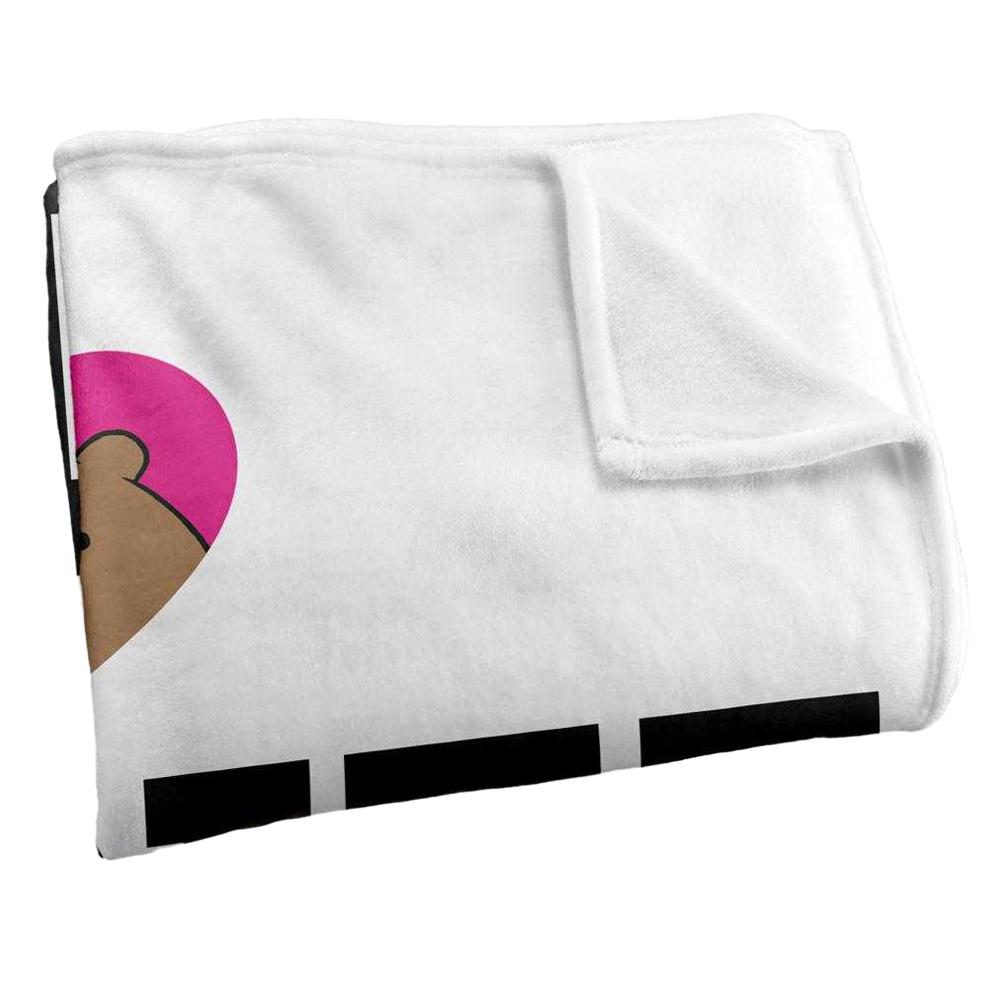 We Bare Bears Silky Heart Grizz Supersoft Blanket