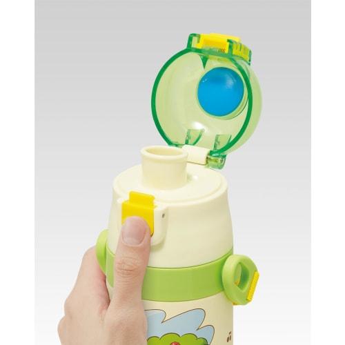 Skater Children's Water Bottle, 470ml, Kirby Star Design, Perfect for Picnics, Boys, Insulated, Stainless Steel, Lightweight, Sports Bottle, Kids' Wat