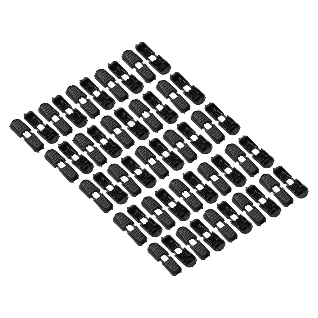 50/100Pcs Zippers Pull Cord Lock Cord Ends Replacement Cord Lock Clasp Shoelace Ends for Paracord Cord Shoes Backpacks