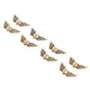 50pcs Angel Wing Spacer Beads with Heart Uniform Size Beautiful Zinc Alloy Beads for Bracelets DIY