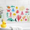 Yousheng Leuchtende Wandaufkleber, Selbstklebende Unterwasser-Tieraufkleber mit Schildkröten, Clownfischen, Tintenfischen, Leuchtende Wandaufkleber für Kinderzimmer