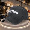 New York Letter Print Baseball Cap Adjustable Casual Hat for Bachelorette Parties Outdoor Sports Everyday Wear Party Accessory
