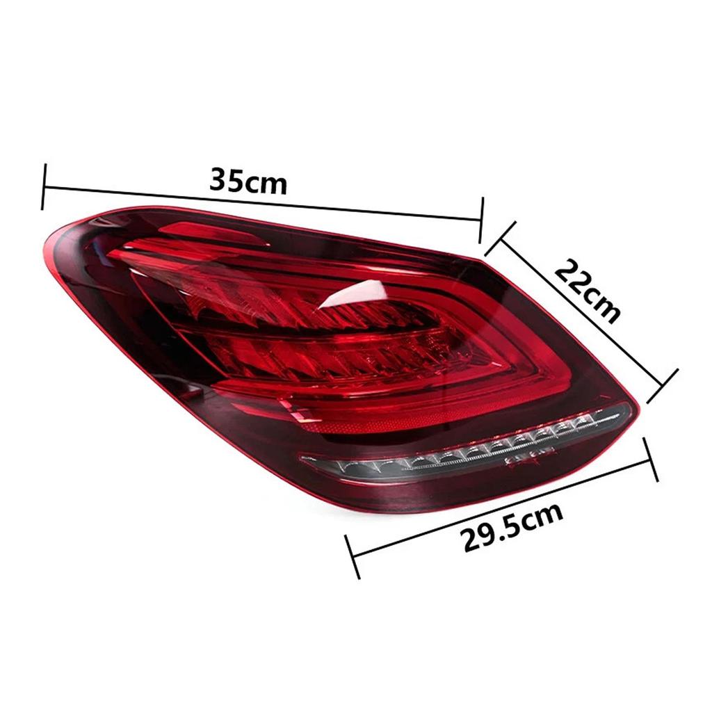 Left+Right LED Rear Tail Light Brake Lamp 2059067103 2059067203 For Mercedes C-Class W205 2019-2021
