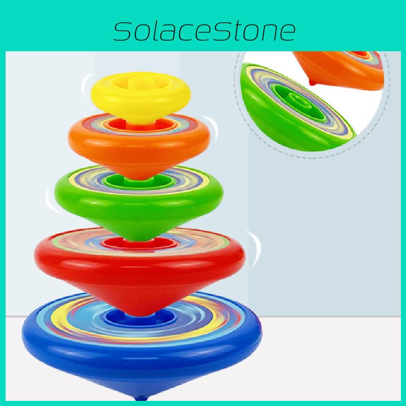 Fun Colorful Stacking Top Stunt Launcher With Multi-layers