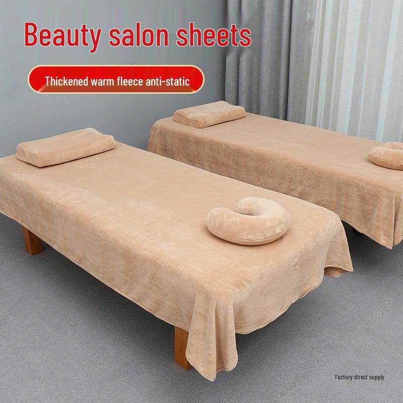 Winter Massage Beauty Salon Milk Velvet Bed Sheet