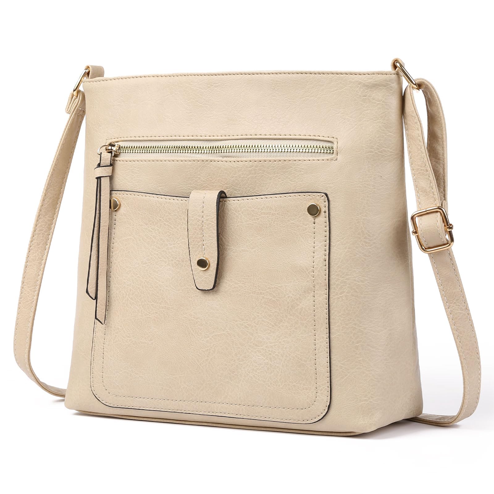 

Shoulder bag for crossbody large adjustable shoulder for shoulder pouch [LEEXTON] women, bag, capacity, bag, school, work, business, stylish, gift, білий