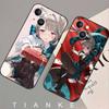 Lynette Anime Game Genshin Impact Phone Case For IPhone 17 Air 16 15 14 13 Pro Max 11 12 Black Silicone Cover