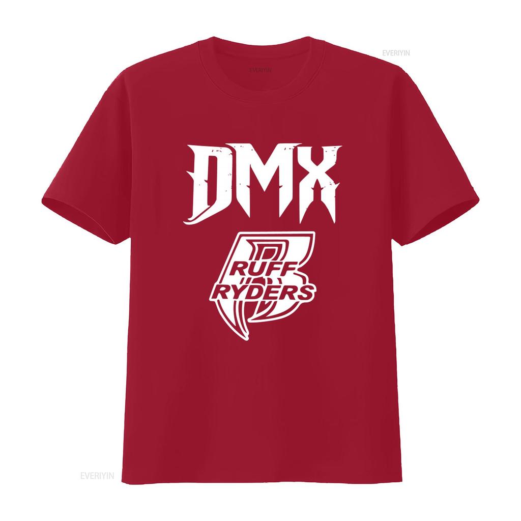 T-shirt DMX Ruff Ryders Stampa Stylish per Fan Hip Hop vintage Lavata Leggermente uomo Versatile streetwear Moda casual