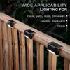 Warm White LED Solar Step Lamp Path Stair Outdoor Garden Lights Waterproof Balcony Light Decoration for Patio Stair Fence Light