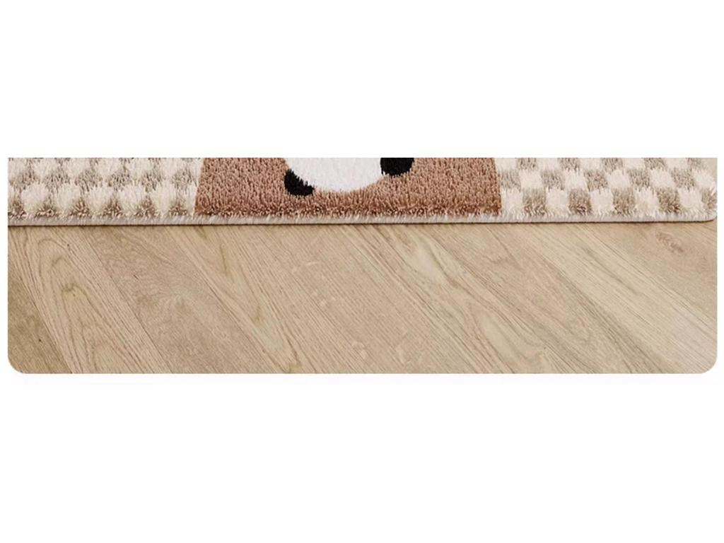 Cartoon Style Luxury Faux Cashmere Children's Floor Mat
