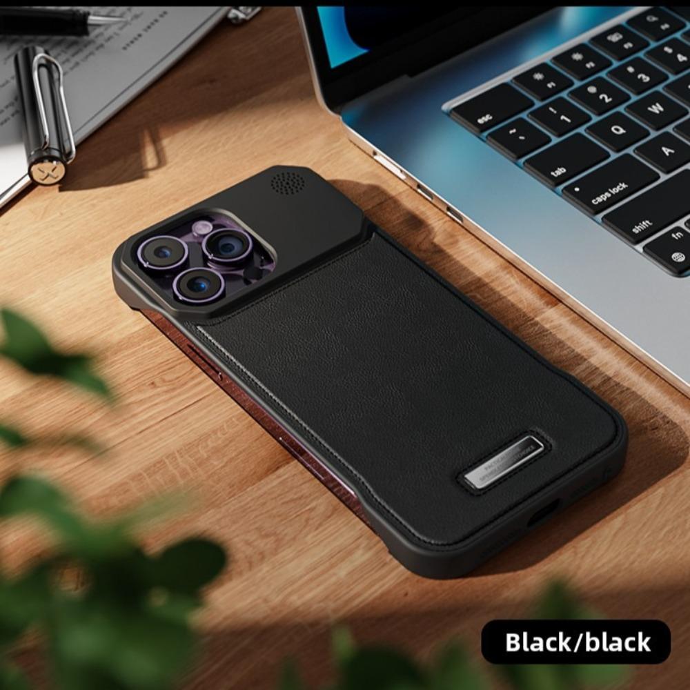 Luxury Magnetic PU Leather Aromatherapy Case For iPhone 17 Air 11 12 13 14 15 16 Pro Max Plus Wireless Charging Borderless Case