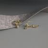 925 Sterling Silver Korean Sweet Bow Zircon Pendant Earrings for Women High Quality Simple Party Jewelry