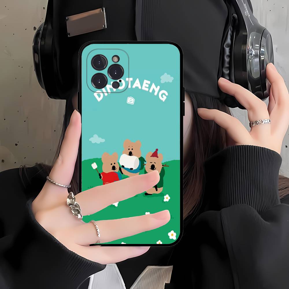 Cute Bear Quokkas For Iphone 17 16 15 14 11 12 13 Pro Max Plus Case Cute Art Phone Cover