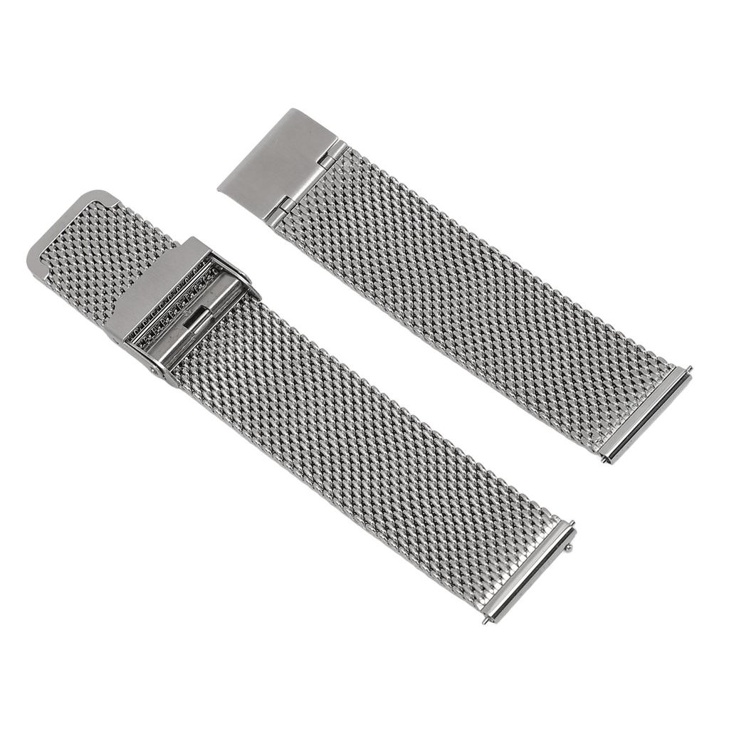 20mm Mesh Watch Band Quick Release Waterproof Luxury Mesh Stainless Steel Watch Strap for DW Silver