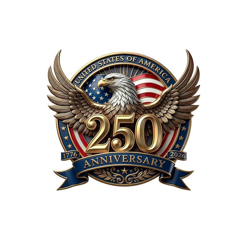 2026 USA 250th Independence Anniversary Eco-friendly Enamel Brooch Pin