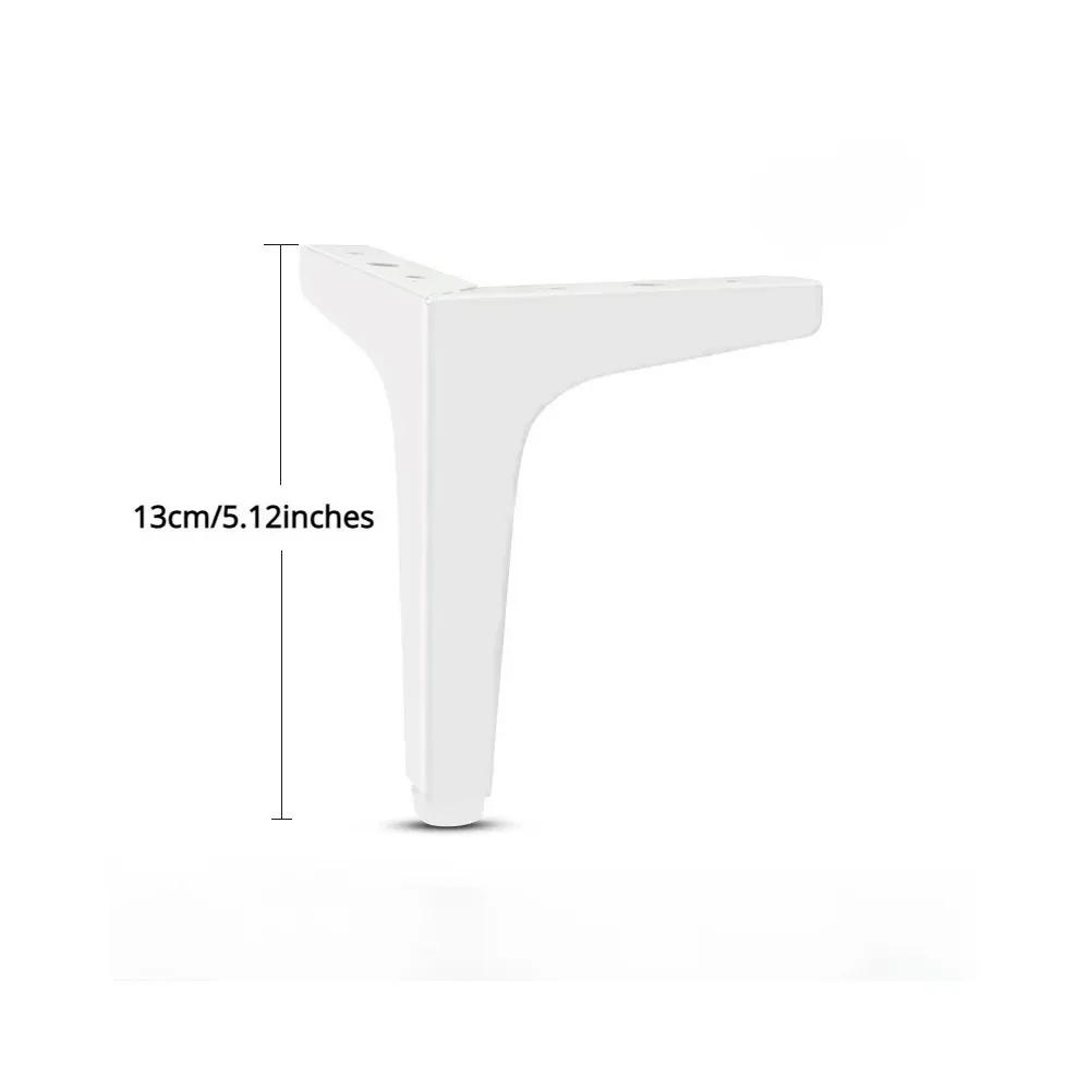 4 Stück 13cm Moderne Metall-Kaffeetischbeine, Robuste Möbel-Sofa-Beine für Bett, Stuhl, Schreibtisch, Kommode, Badezimmerschrank
