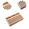 Wood Leather Craft Tool Stand Handicraft Holder Accessory Professional for Home Use Storage
