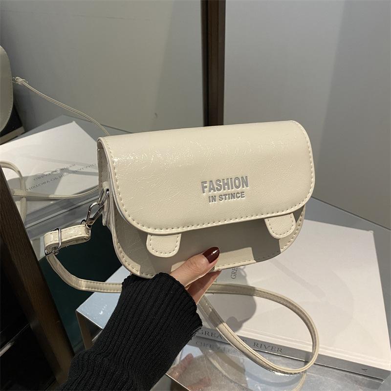 Handbag Bag Female Foreign Style 2025 New Model This Year Popular Niche Design Fashion Saddle Bag Shoulder Bag Messenger Bag