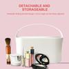 Portable Makeup Box with Light Up Mirror Cosmetic Storage Box Travel Makeup Case