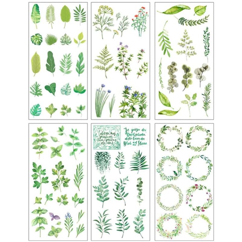 1 rinkinys romantiškų vyšnių žiedų lipdukų, skirtų „Scrapbooking“ – meniniams amatams, užrašams Vaikams, merginoms „pasidaryk pats“ kelionių žurnalo abėcėlės kortelės