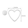 3Pcs Heart Shape Window Hanging Lights Suction Cup Decor for Valentine's Day Bedroom Living Room Cafe Hotel Bar Gift LED