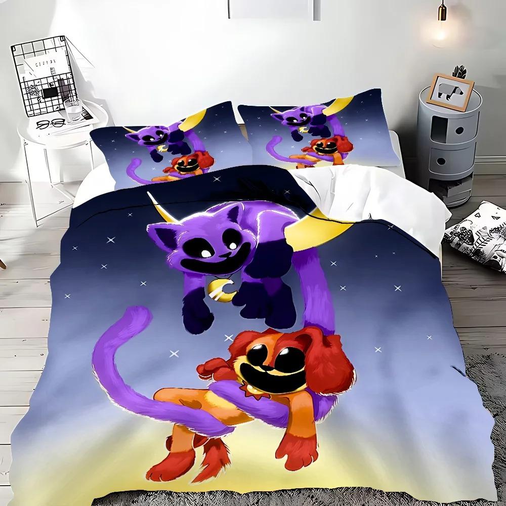 Art Cartoon 3D Printed Smilings Critters Duvet Cover Pillowcase Bedding Set Children Twin Full Single/Double/Large Size Gift