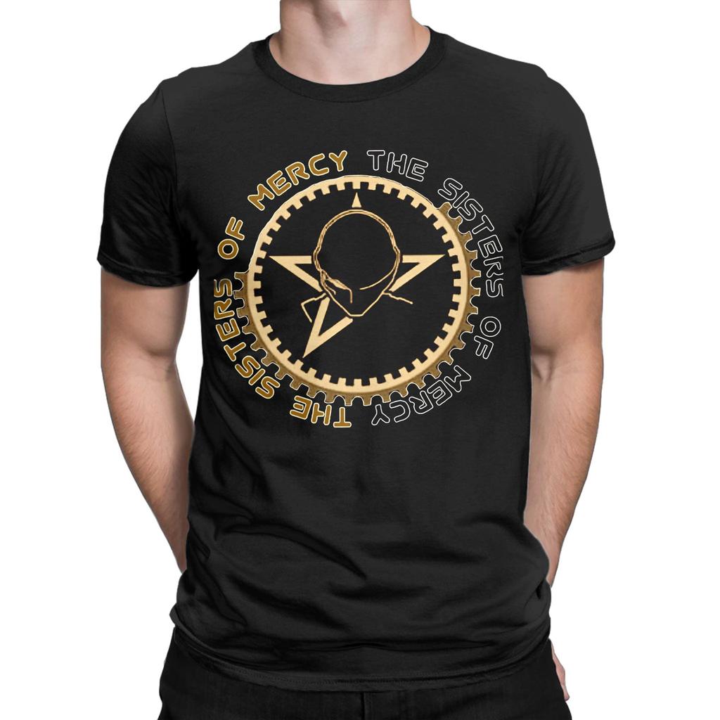 Vintage Goth Kunst Lustiges Grafik 100% Baumwolle T-Shirt The Sisters Of Mercy T-Shirts Oberteile Für Männer