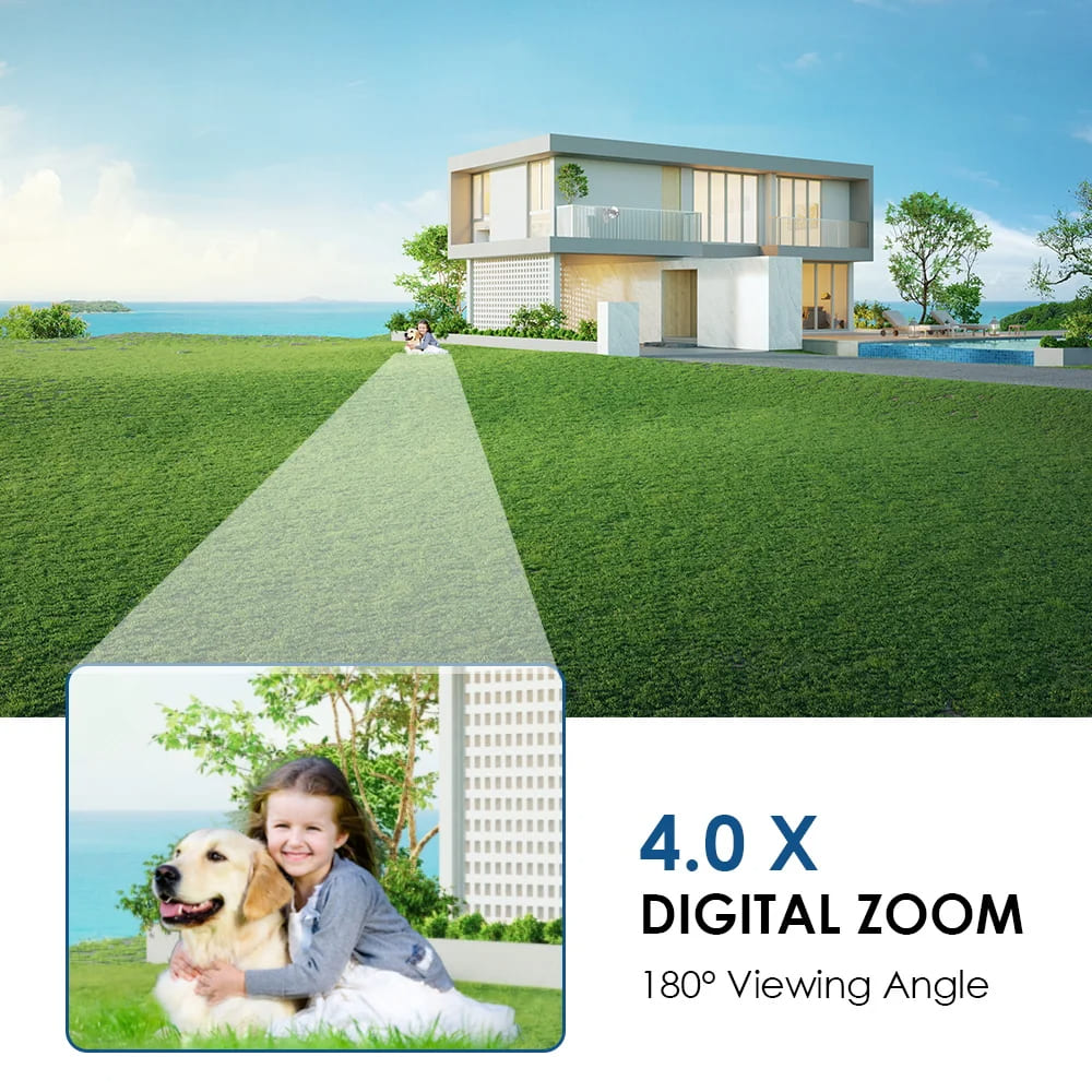 LS VISION 4K 8MP Dual lens Wifi IP Camera Outdoor 180° Ultra Wide View Angle Panoramic Human Detect 6MP CCTV Camera Video Surveillance