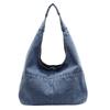 Large Capacity Vintage Commuter One Shoulder Underarm Portable Denim Tote Bag New