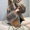 Winter Faux Fur Coat Women Korean Style Short Warm Fashionable Jacket