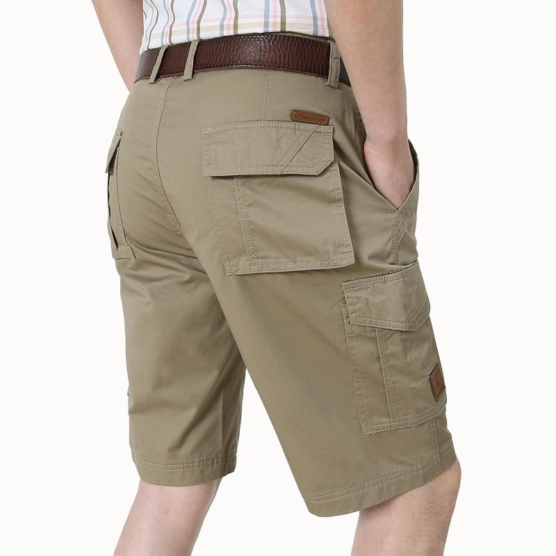 

Men s Workwear Shorts, Men s Cropped Pants, Loose Straight Leg Casual Pants, Plus Size Casual Pants 40 хакі