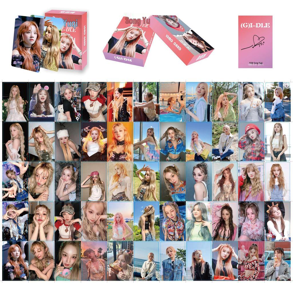 Official (G)I-DLE Photo Card Set: Song Yuqi, Cho Miyeon, and Ye Shuhua Lomo Cards - Female Group Merchandise Album