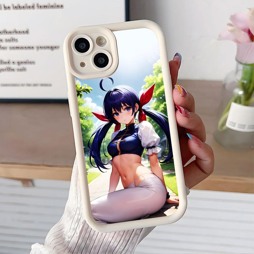 Fatal Fury Hotaru Futaba Phone Case for iPhone 17 16 15 14 13 12 11 Air Pro Max Plus Thicken TPU Colorful Cover Cover Luxury