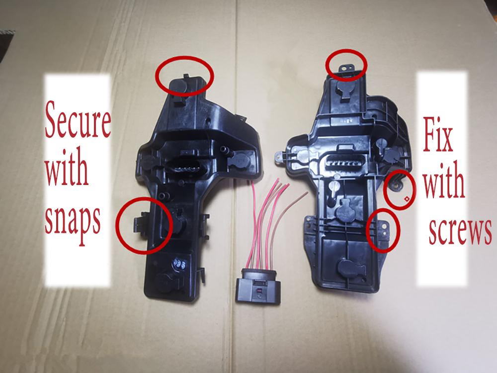 Car Rear Left Right Tail Light Lamp Housing NO Bulbs Tail Light Circuit Board Wire For Volkswagen Touran 2008-2015