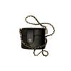 Grain Embossed Lambskin Cylinder Bag, Makeup Bag, Handbag, Shoulder Bag, Crossbody Bag Women's Black AP1573-B03686-94305
