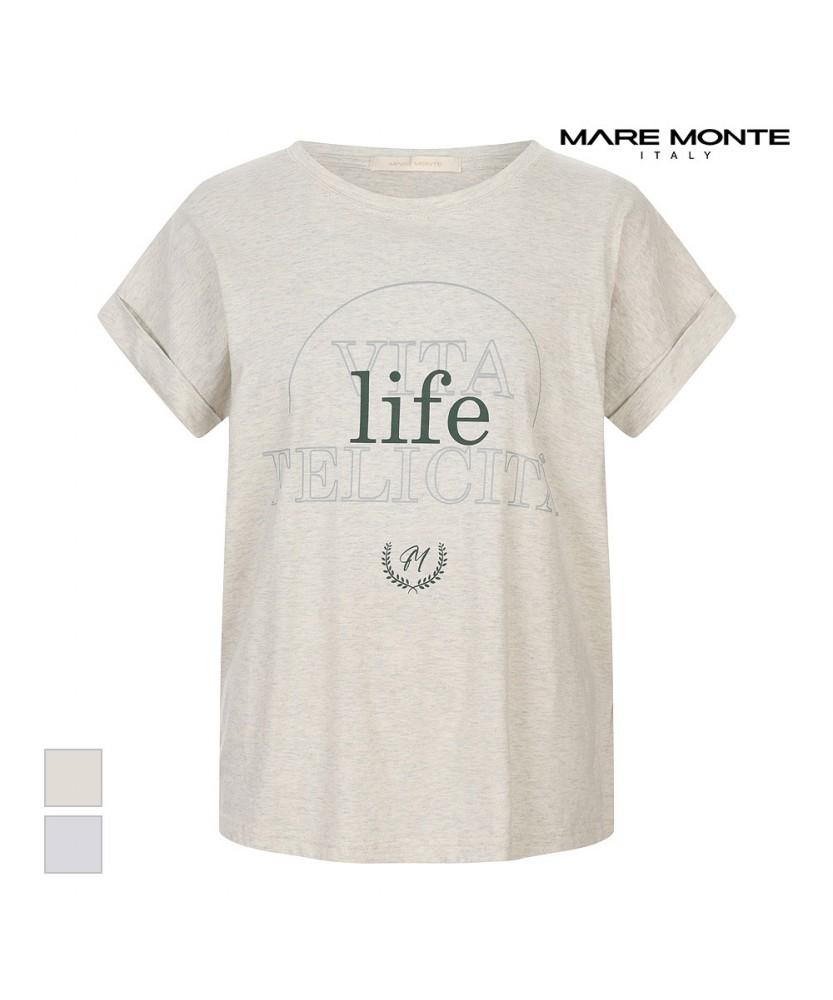 MAREMONTE Life Print T-Shirt_M245Mts42D0