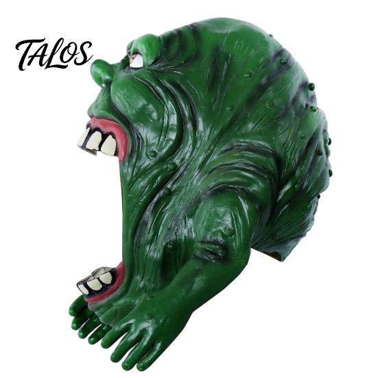 Immersive Ghost Masque Latex Hood Halloween Masque, Spooky Frog Full Head Adult for Halloween, Masquerade Party, Cosplay Costume, Role Playing