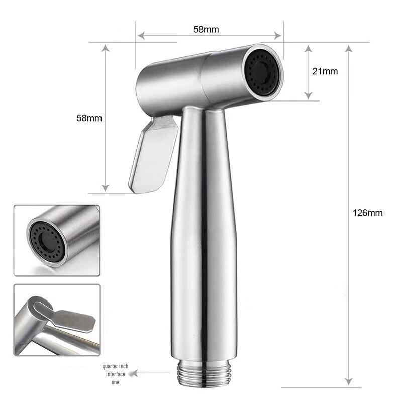 Honggong Stainless Steel Toilet Bidet Sprayer Set
