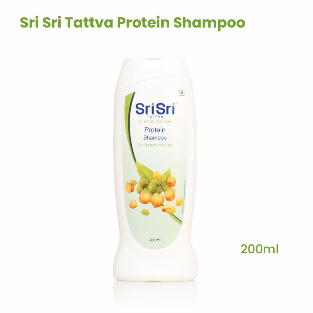 Sri Sri Tattva Protein Shampoo For Women And Men Smoothening Frizz Control Nourishing Daily Hair Care Pack Of 3X 200 Ml