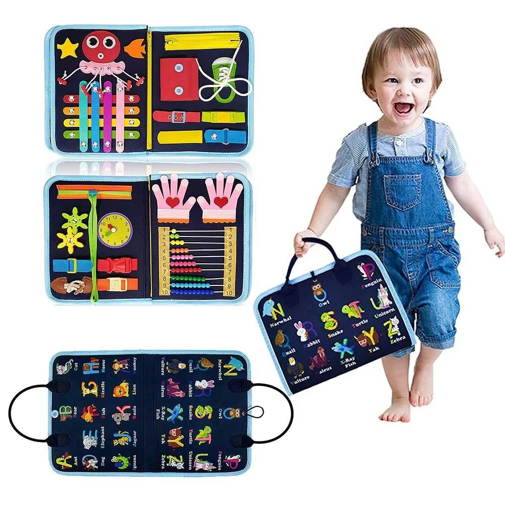 

Creative Cute Felt Busy Board Life Skills Toddlers Montessori Toys Fine Motor Skills Style 5