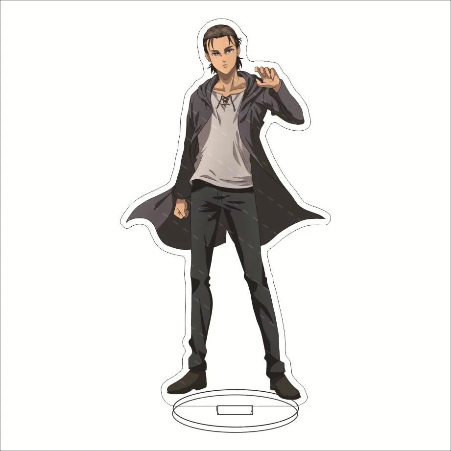 Anime Attack On Titan Acrylic Decorative Crafts Toy 15cm Mikasa ARMIN EREN Collectible Figures Desktop Home Decoration