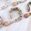 Baby Infant Cotton Pacifier Clip for Newborn Teething Soother Chew Dummy Chains