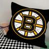 B-Boston-N B-Bruins Pillow Case Square Pillow Bedroom Sofa Leisure Comfort Cushion Car Living Room Home Decoration