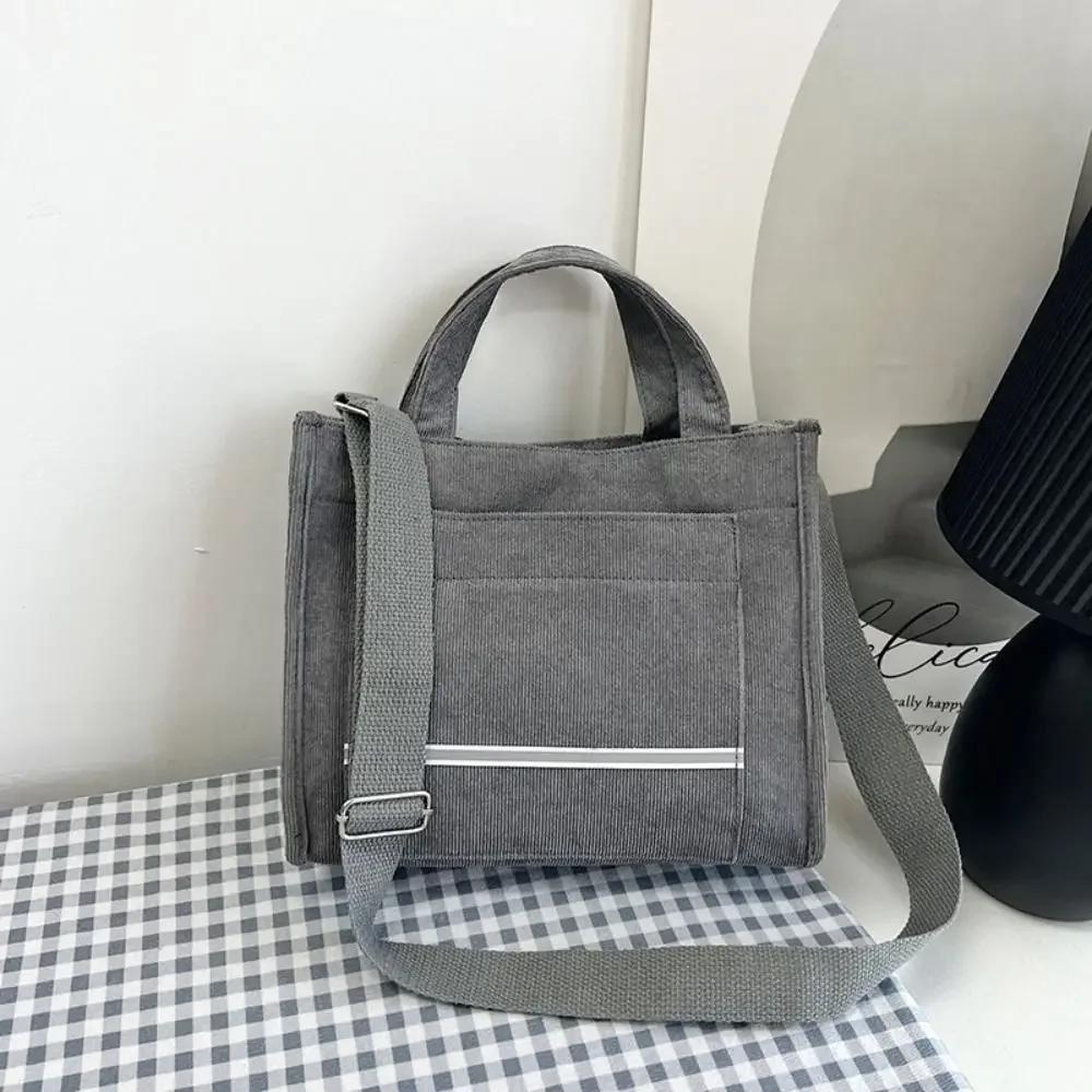 Corduroy Polyester Crossbody Bags Fashion 7 Colors Vintage Messenger Bag Shoulder Backpack Women